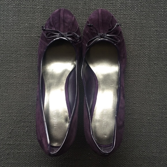 Suede Pumps by Nine West - Dark Purple Sz 9 - Picture 4 of 8